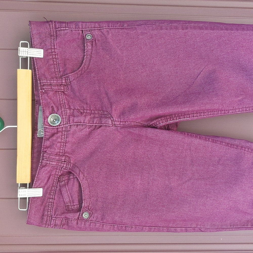 Wit & Wisdom purple skinny jeans